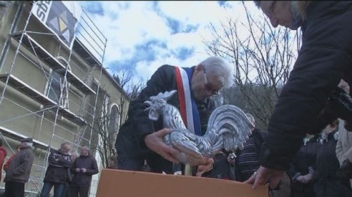 Inauguration du nouveau coq de Glay, ducument FR3